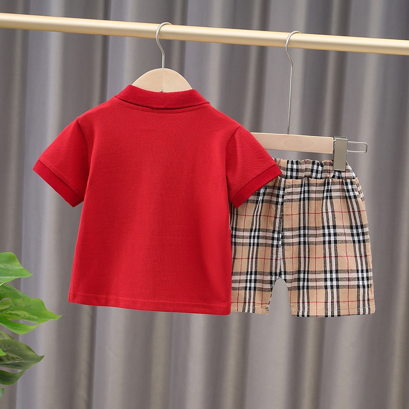 Set Đồ Thể Thao 2 Món Họa Tiết Caro Thời Trang Mùa Hè Mới Cho Bé Trai Và Gái