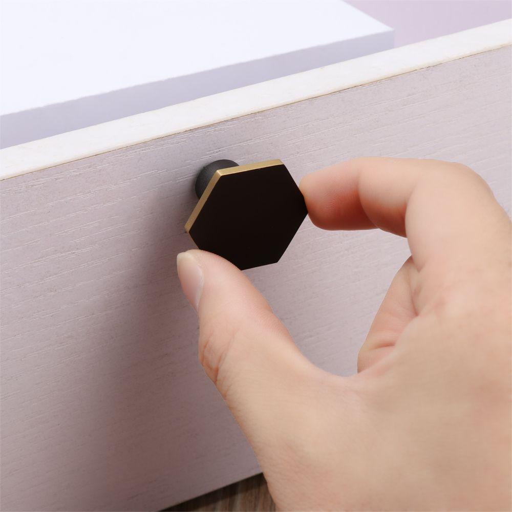 PISTA Tay Nắm Cửa Tủ Quần Áo Hình Lục Giác Phong Cách Châu Âu Cổ Điển