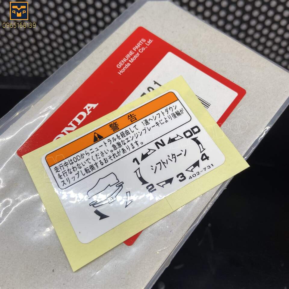 Tem thông số bình xăng CD125