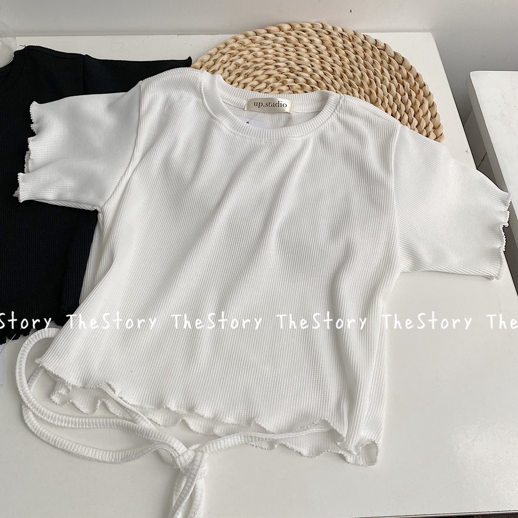 [STR] [ẢNH THẬT SHOP CHỤP] Áo croptop đan dây bụng A2477