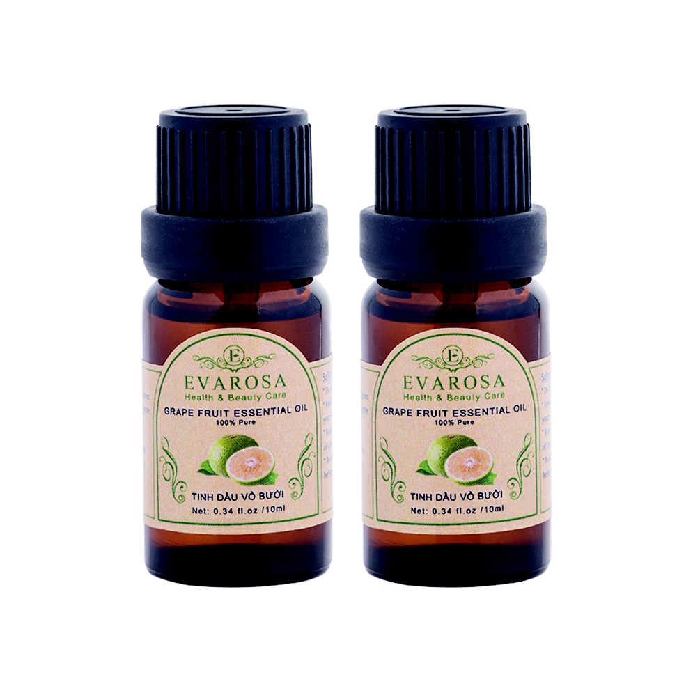Combo 02 Tinh dầu Vỏ Bưởi Evarosa chai 10ml
