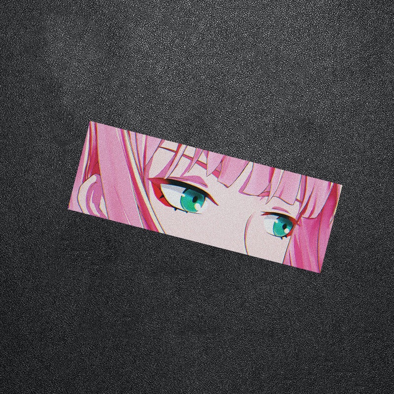 Miếng Dán Trang Trí Xe Hơi/Xe Máy Điện Hai Chiều 02 Darling Anime JDM Giảm Đau