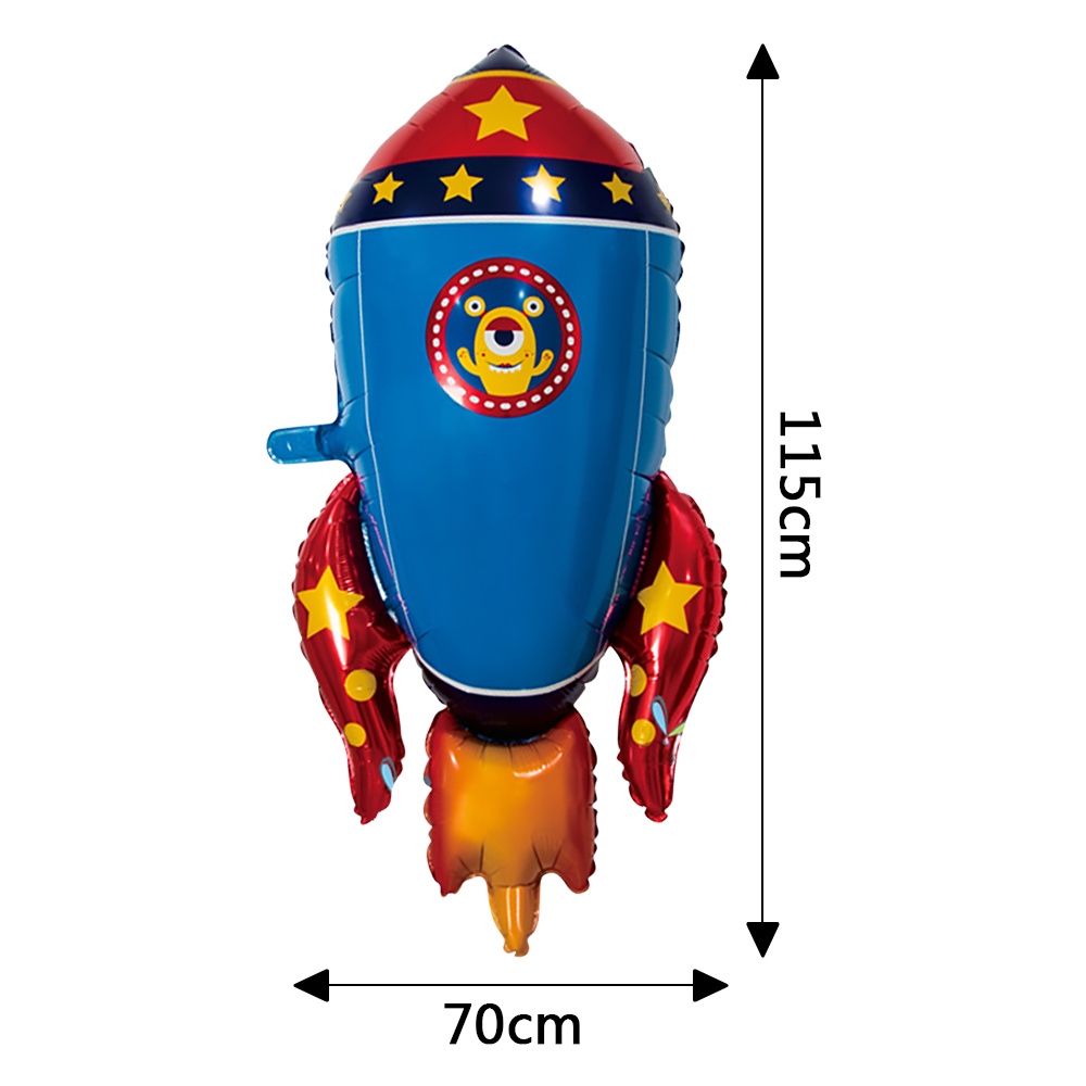 Bong bóng hình tên lửa trang trí tiệc sinh nhật