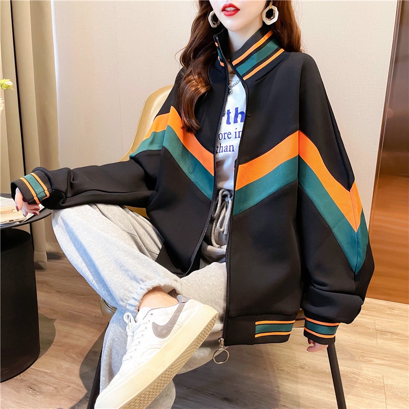 IELGY    Áo Khoác Mỏng Tay Dài Dáng Rộng Màu Sắc Dễ Phối Đồ Phong Cách Hàn Quốc Cho Nữ