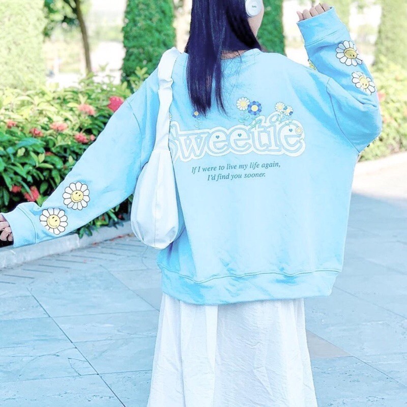 Áo Cardigan Sweeties Nút Tay Dài Có Túi(Ảnh Thật 100% )