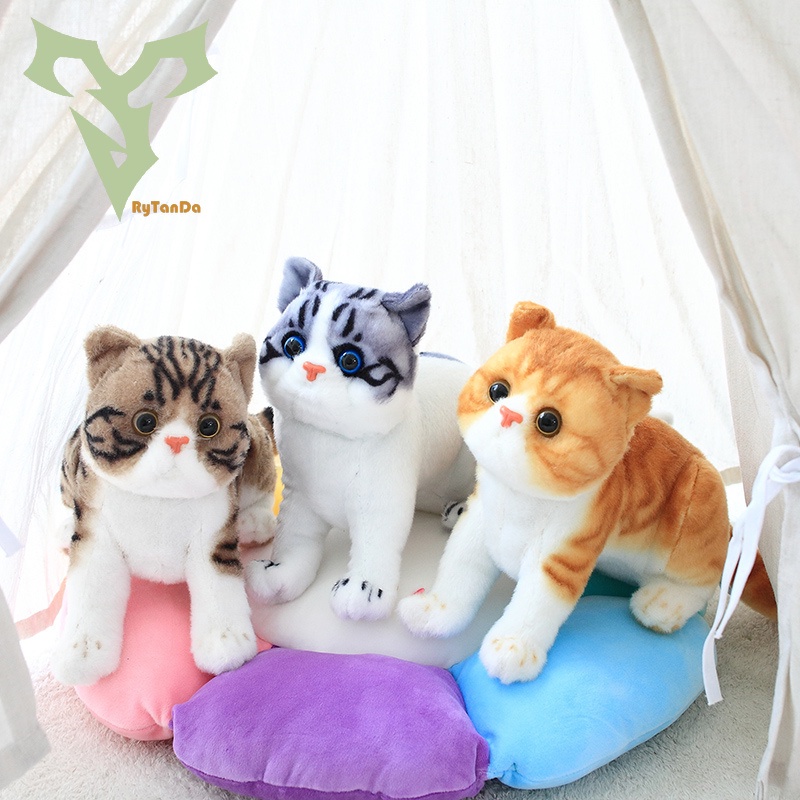 Gối Ôm Nhồi Bông Hình Chú Mèo Dễ Thương Cho Bé Gái