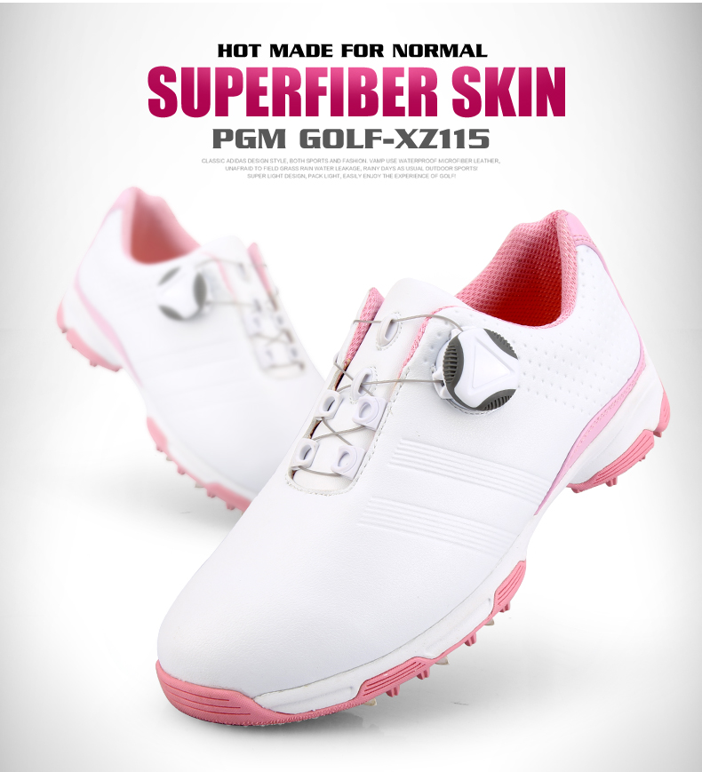 [Có bảo hành] [Chính hãng] XZ115 - GIÀY GOLF NỮ - PGM SUPERFIBER SKIN