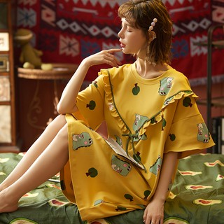 Váy đầm ngủ mặc nhà kiểu dáng đẹp xinh, lịch sự cho các bạn gái
