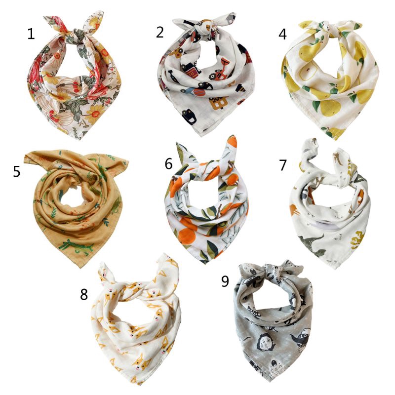 Khăn quấn cổ kiêm chăn chất liệu sợi tre cotton cho bé sơ sinh