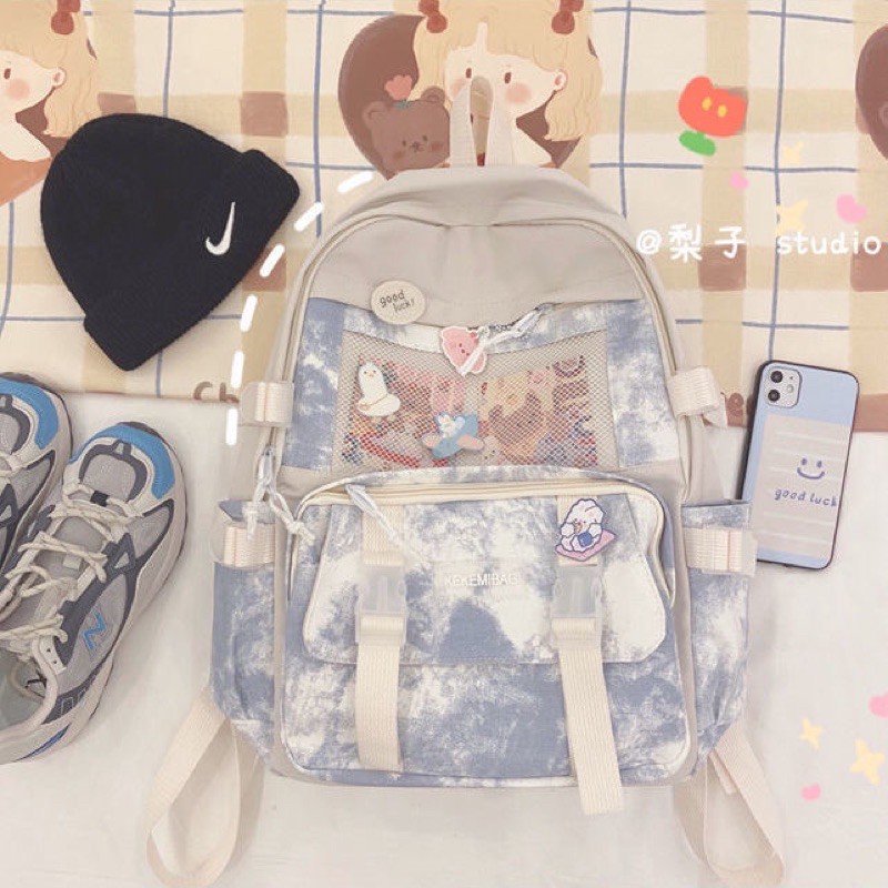 🌈 BALO HỌC SINH MARBLE CHẤT CANVAS🌈 B3