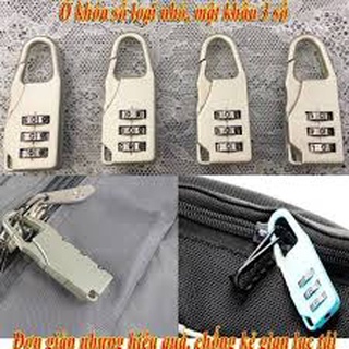 Ổ khóa vali , túi xách du lịch - ổ 3 số .