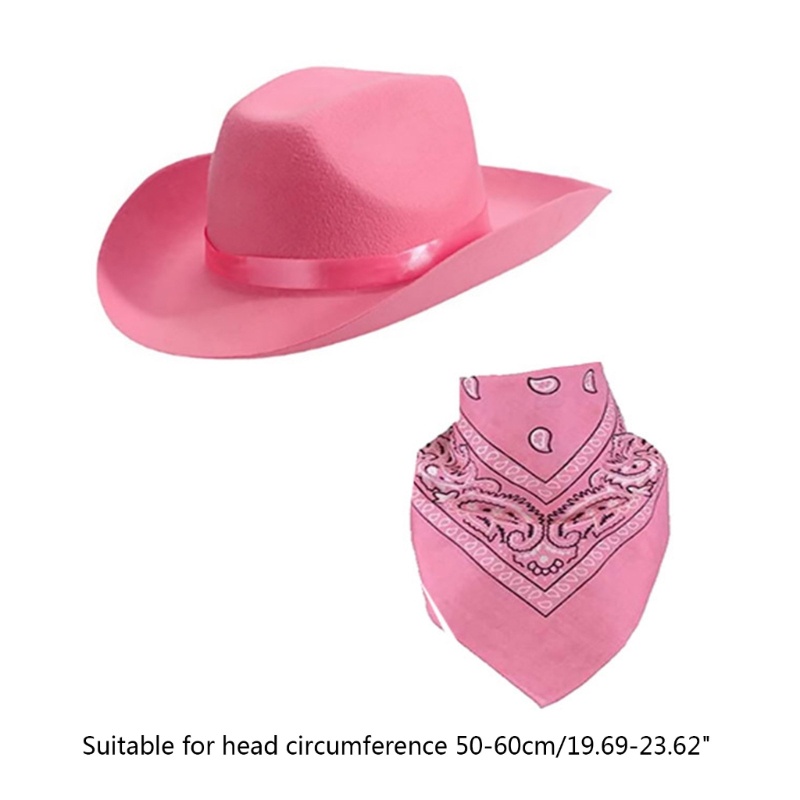 1 Set Mũ Cao Bồi Màu Sắc Đơn Giản Cho Nam Nữ