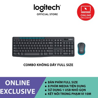 Bộ bàn phím và chuột không dây Logitech MK275