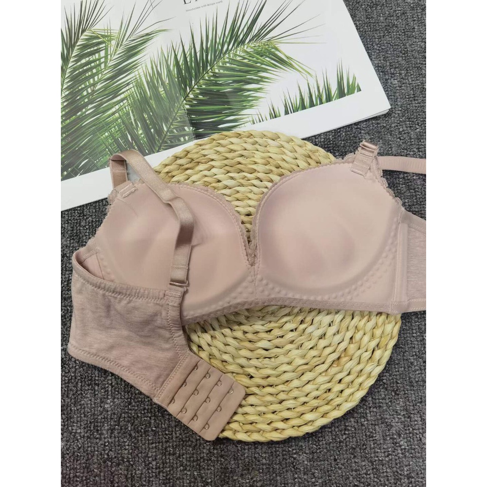 Áo lót nữ cotton siêu nhẹ không gọng mút vừa nâng ngực thoải mái ( V-06A)