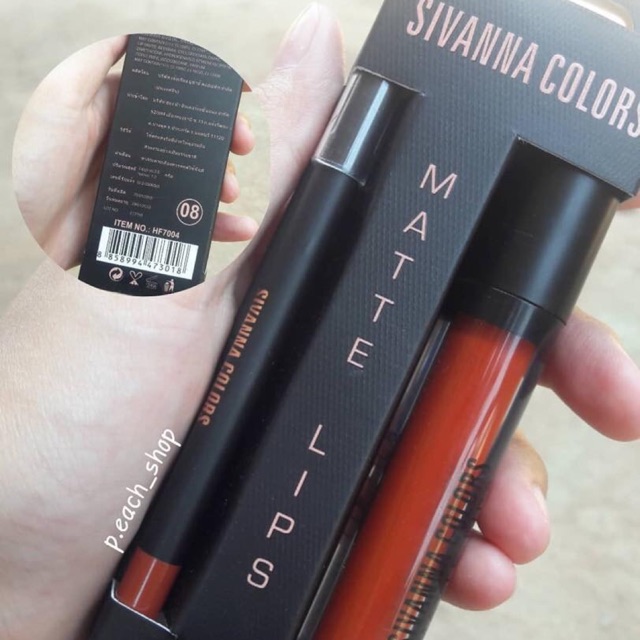 Set Son Sivanna Corlors Matte Lip