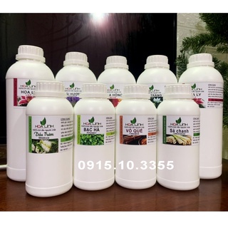 1 LÍT Tinh dầu SẢ CHANH - QUẾ - BẠC HÀ nguyên chất xông phòng,đuổi muỗi, thư giãn