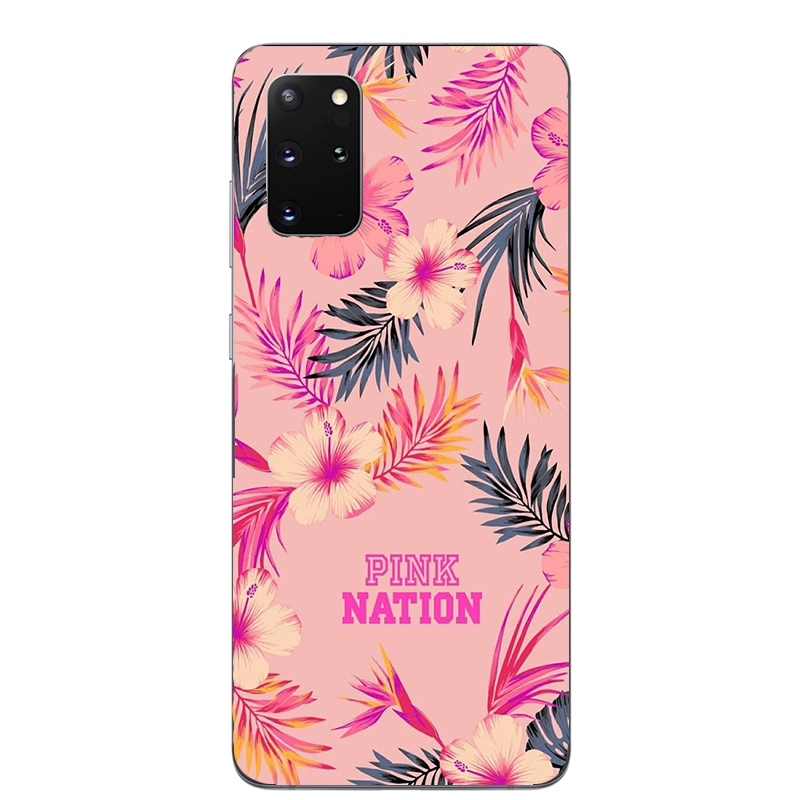 Ốp điện thoại silicon in logo Love Pink cho Huawei Y5P Y6P Y7P Y8P P40 Pro Plus Nova 7i 7 SE
