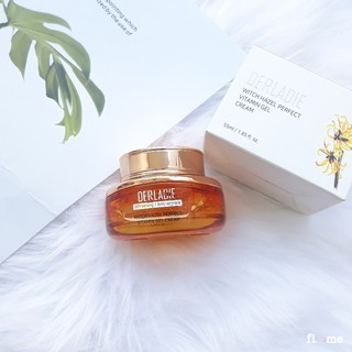Gel Dưỡng Ẩm Chăm Sóc Da Mụn, Mờ Thâm, Sẹo Derladie Witch Hazel Perfect Vitamin Gel Cream 55ml