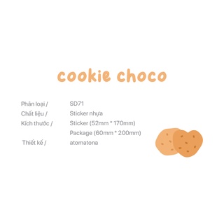 Sticker bánh cookie choco