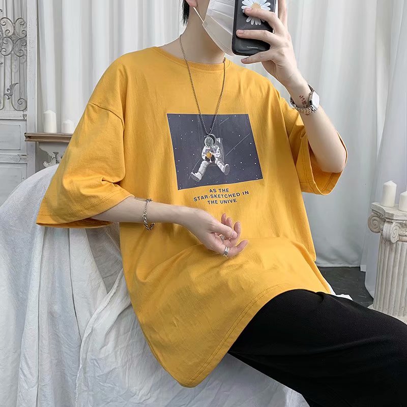 Áo Thun Nam Tay Ngắn Cổ Tròn Phong Cách Hàn Quốc Năng Động (S-5XL)