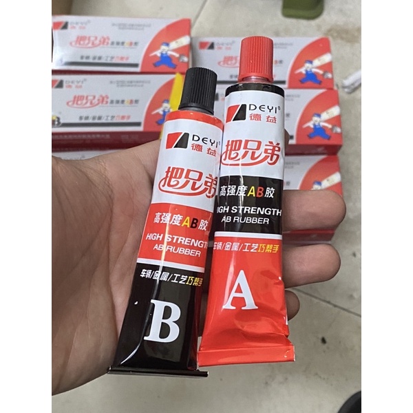 Keo AB siêu nhanh khô Deyi siêu cứng 80g