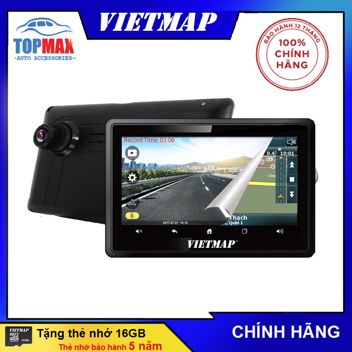 Bộ VIETMAP W810 (Vừa dẫn đường vừa ghi hình trước)