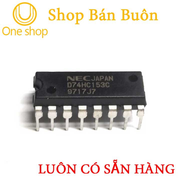 Linh Kiện 74HC153 Dual 4-Input Multiplexer DIP16