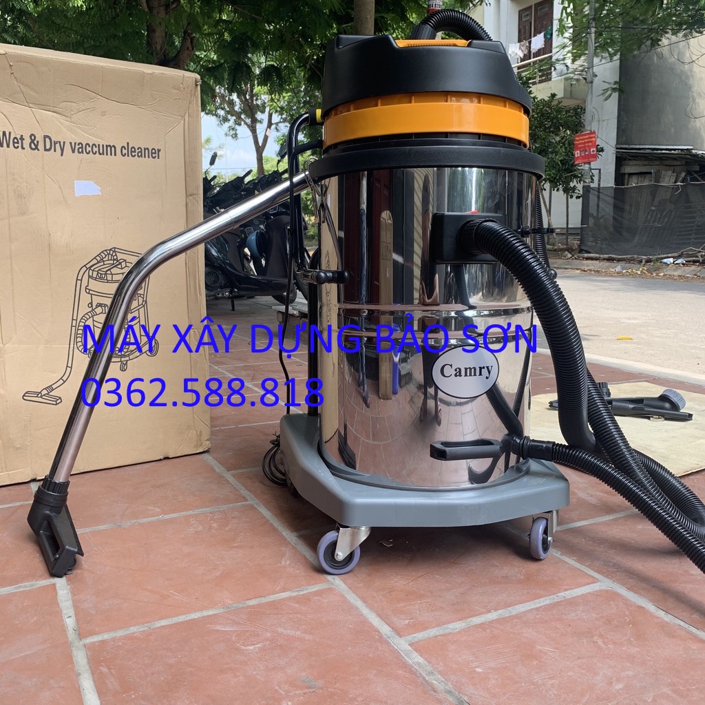Máy hút bụi công nghiệp Máy hút bụi CAMRY70 lít Đầy đủ phụ kiện bảo hành 12 tháng