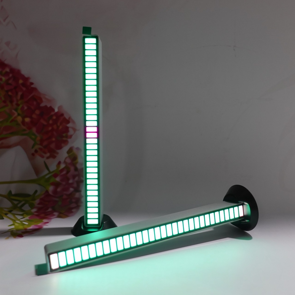 Thanh Đèn LED RGB Nháy Theo Nhạc Máy Tính, 32 Hạt Màu Cảm Ứng Âm Thanh-T0107