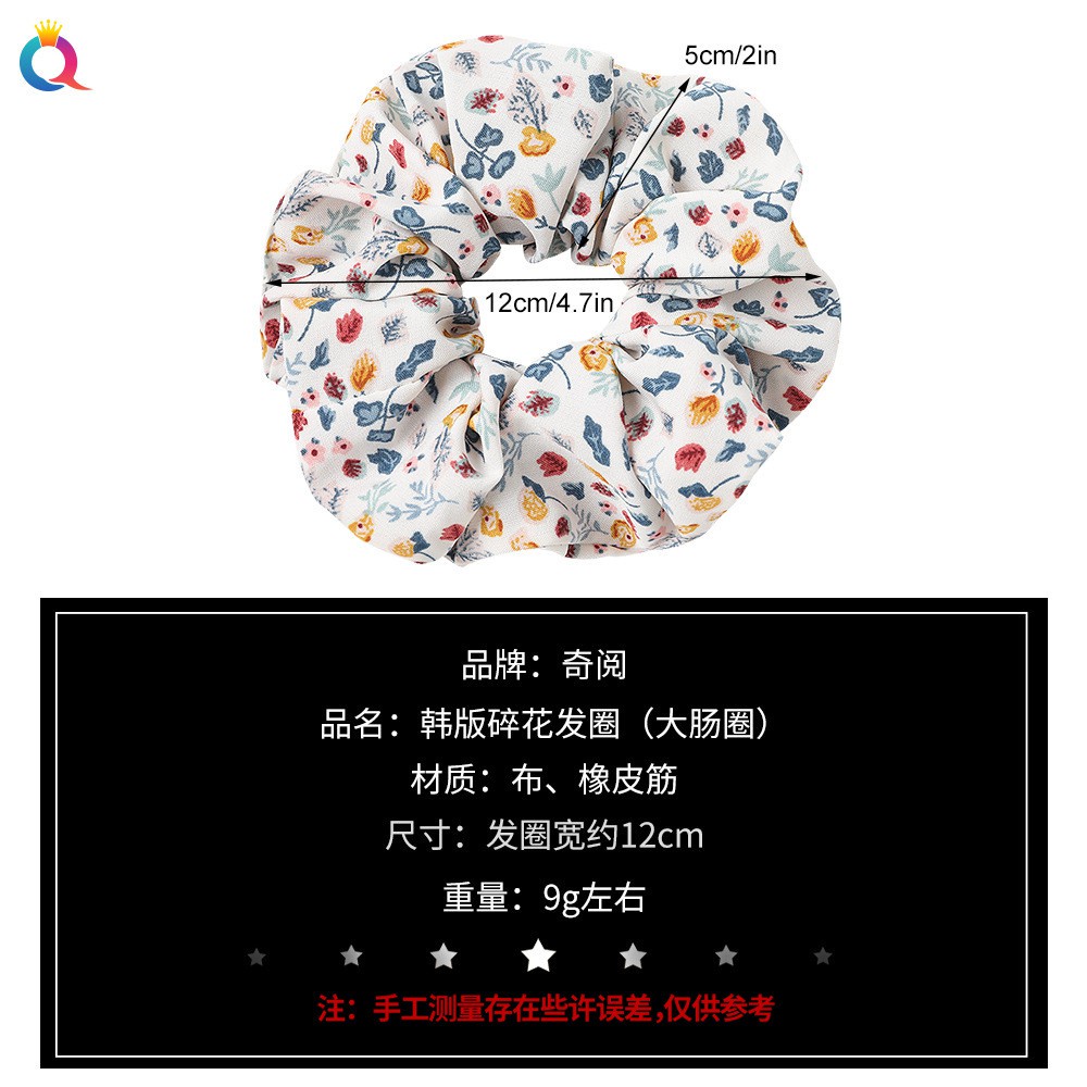 Dây Cột Tóc Vải Bản Lớn Phong Cách Nhật Hàn Dễ Thương Cho Nữ