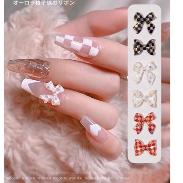 Charm nơ xinh trang trí móng