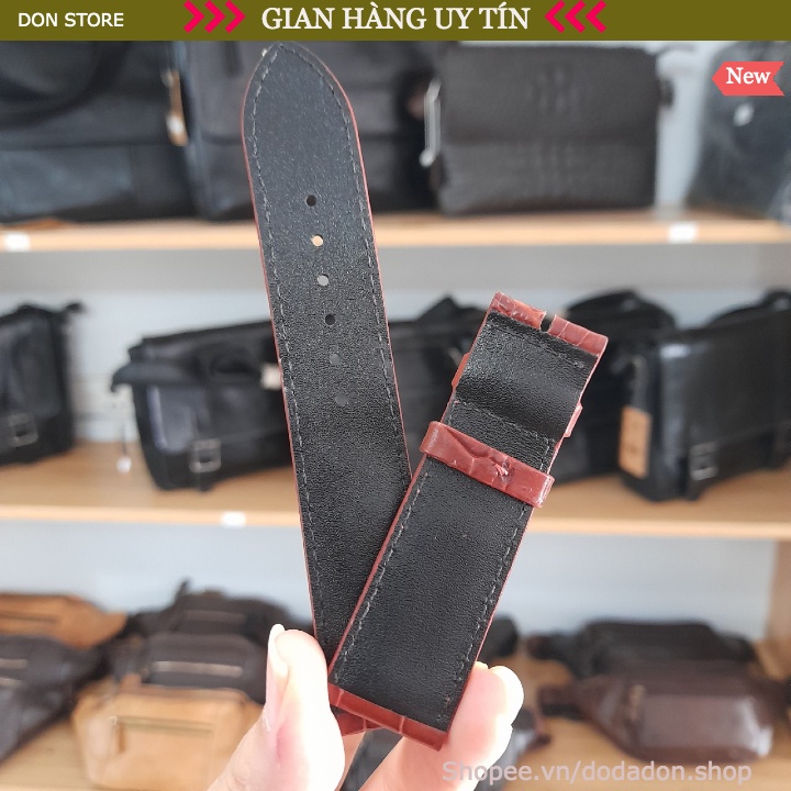 [Buôn,Sỉ,Lẻ] Dây Đồng Hồ Da Cá Sấu Thật Đủ SIZE (Ko kèm đầu khóa)