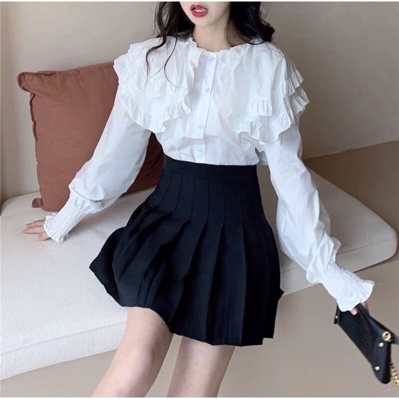 ÁO SƠ MI TIỂU THƯ TAY BÈO