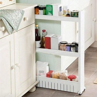 Kệ để đồ 3 tầng có bánh xe