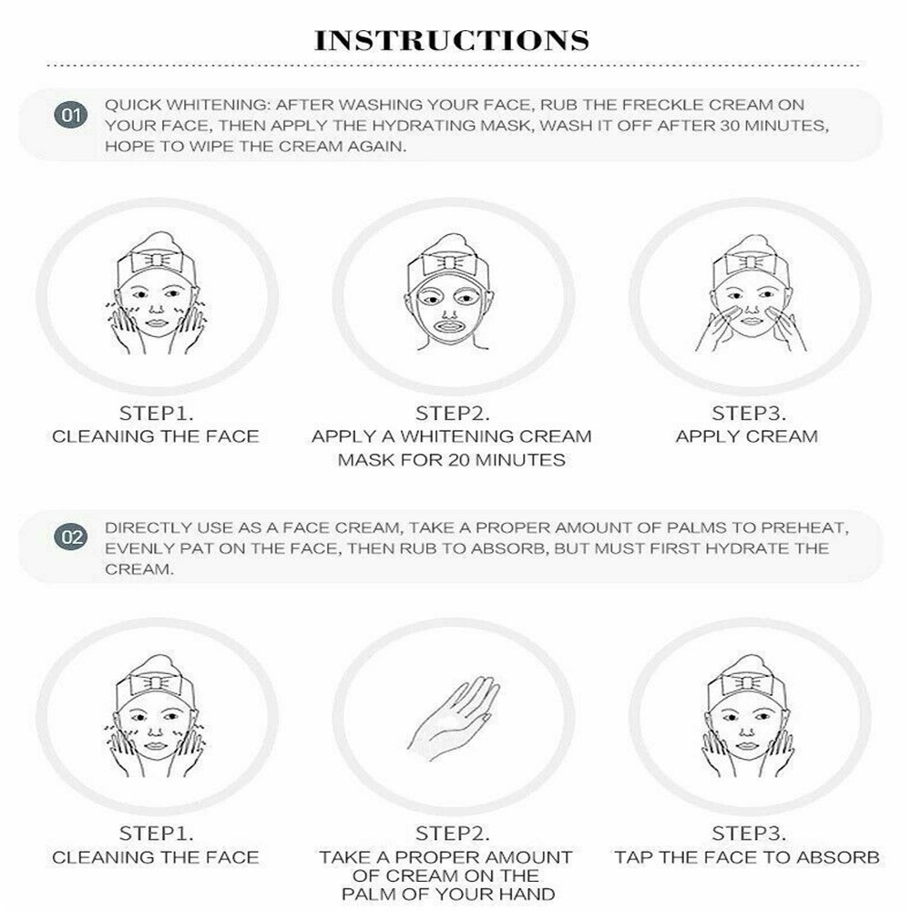 [Hàng mới về] Kem giảm tàn nhang làm trắng da loại bỏ vết thâm hiệu quả