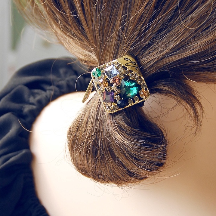 Phụ kiện cài tóc nữ hàn quốc Phụ kiện cài tóc cao su pha lê thời trang cao cấp
