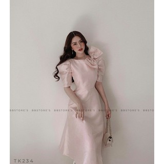 [BBSTORE'S] Đầm Nơ Vai Xoè Gadan -TK234