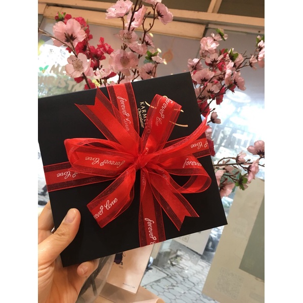 Nama chocolate Royce-socola tươi của Nhật siêu ngon kèm túi hộp và nơ thắt xik xắn