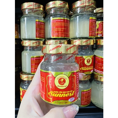 (Combo 10 hủ) Yến Sunnest 16% - Yến Sào 16% Chưng Đường Phèn 20%