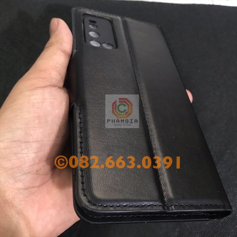 Bao da sang trọng có nắp gập dành cho Vivo V19
