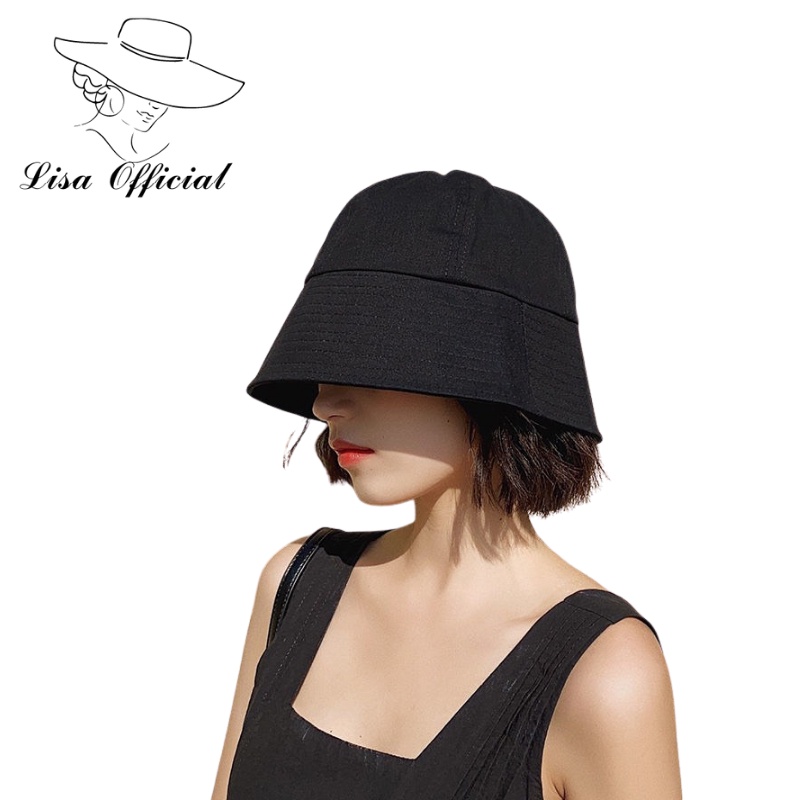 Mũ Bucket 💖 Lisa Official 💖 Nón Bucket Trơn Tai Bèo Thời Trang Hàn Quốc Dành Cho Nam Nữ - SV-21