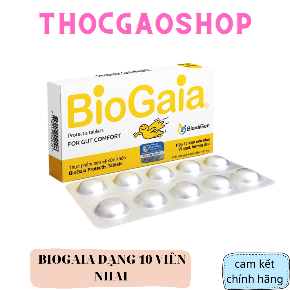 Men vi sinh BioGaia ProTectis Dạng viên cải thiện hệ tiêu hóa (10 viên ) thocgaoshop1989