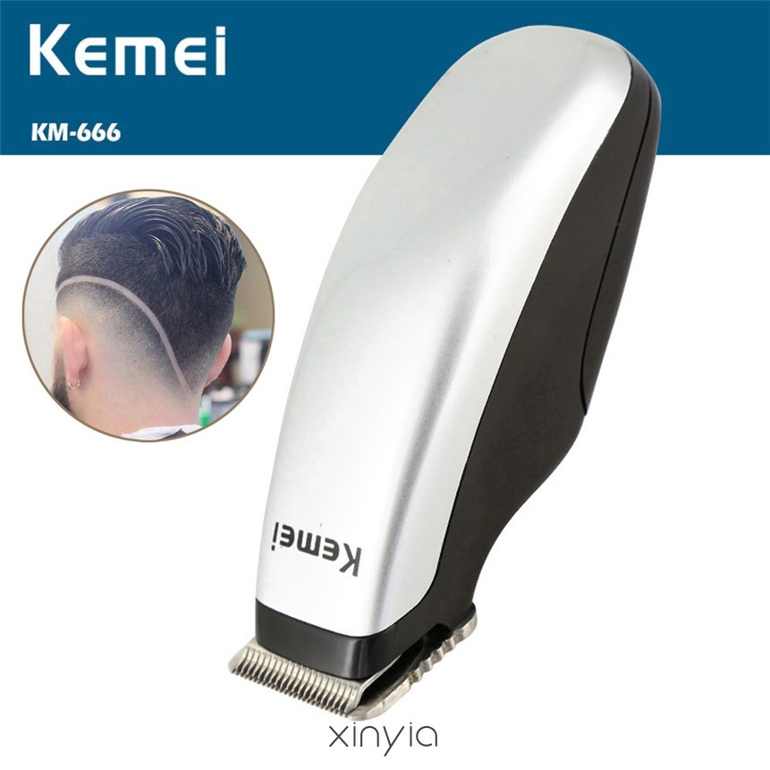 [Hàng mới về] Tông đơ cắt tóc/cạo râu Kemei Km-666 chất lượng cao tiện dụng