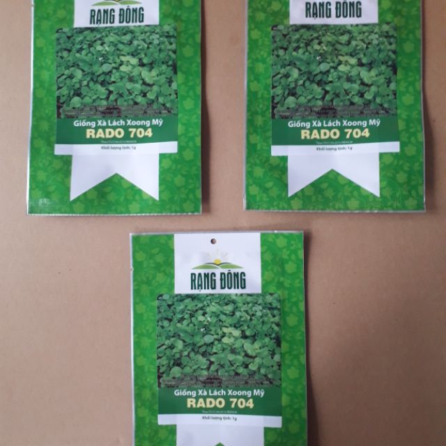 Combo 3 gói hạt giống xả lách xoong Mỹ KLT :1g.