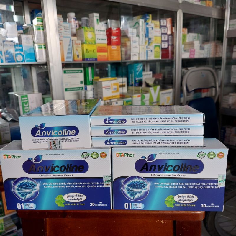 ANVICOLINE  - Hỗ trợ hoạt huyết, tăng cường tuần hoàn máu não.