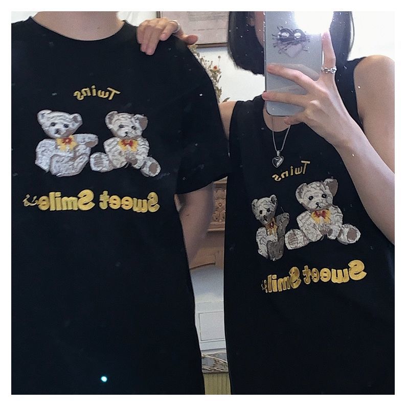 Áo Thun Sát Nách Dáng Dài Rộng Phong Cách Retro Hàn Quốc Cho Nữ