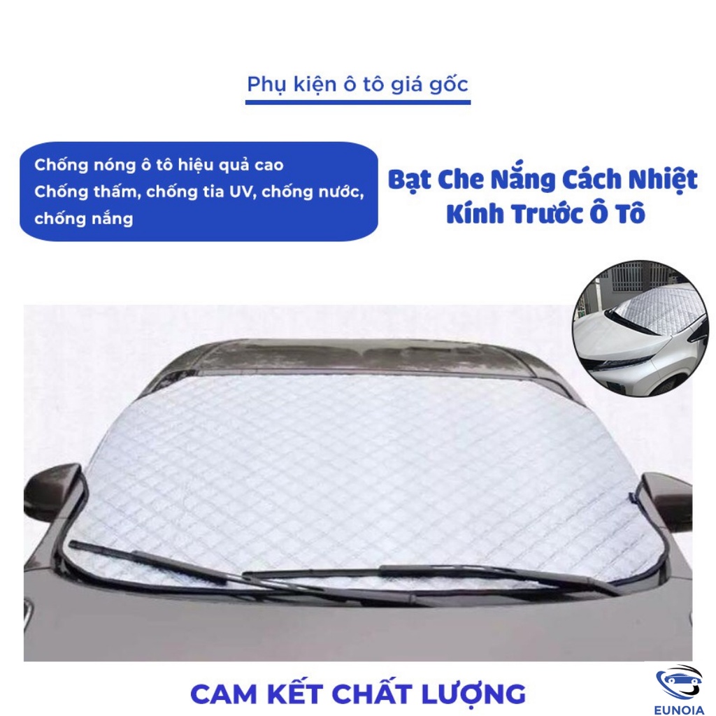 Bạt phủ kính lái ô tô, Tấm chắn nắng kính lái ô tô 4 lớp tráng bạc chống nắng tránh tia UV bảo vệ xe ô tô, xe hơi