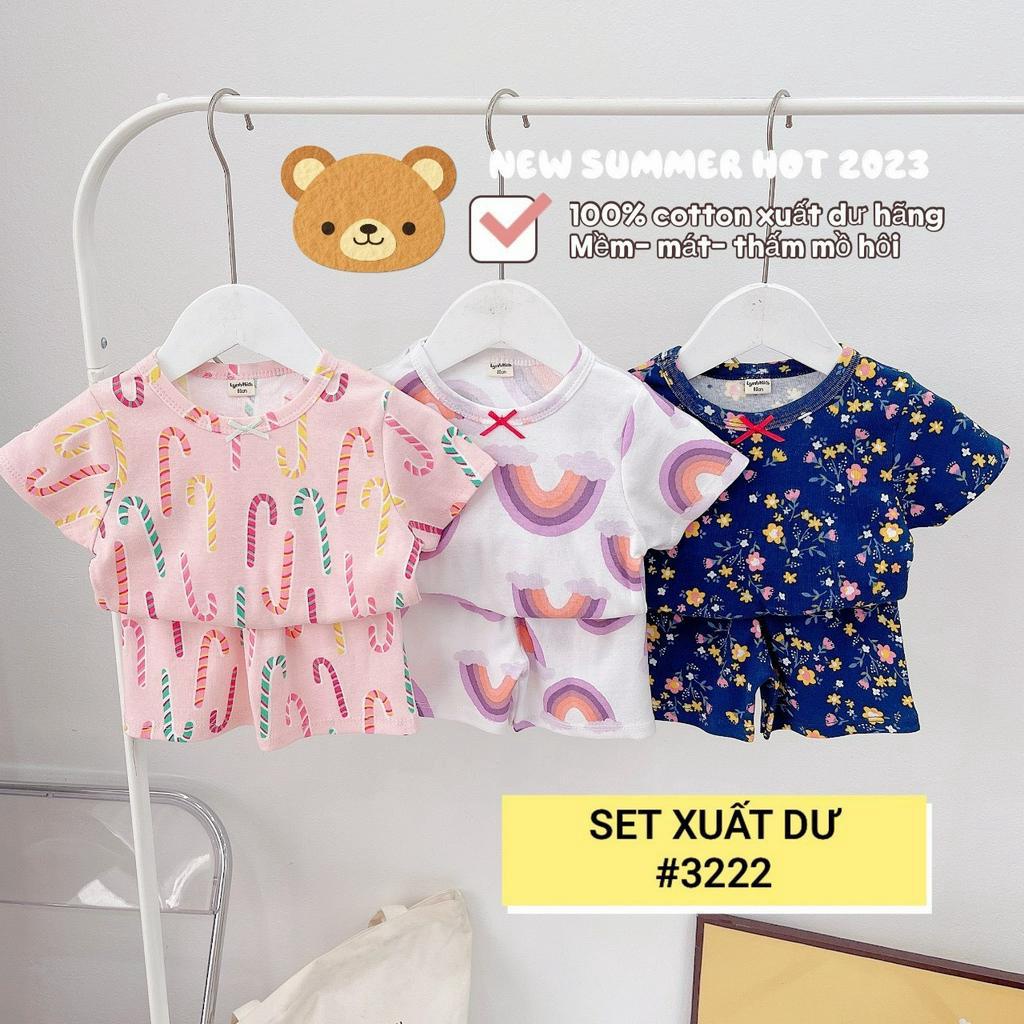 Bộ Ngắn Tay Quần Đùi TIENHOASHOP Cotton Bozip Xuất Dư Siêu Mềm Mịn Mát Cho Bé Gái - Bảng 2