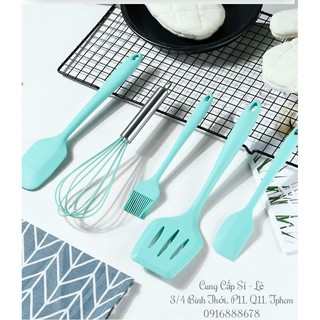 Set 5 Dụng Cụ Spatula Làm Bánh Silicon