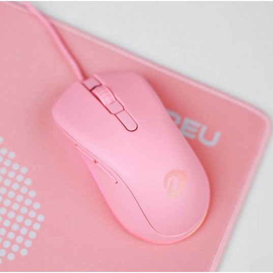 Chuột chơi game Dareu EM908 Pink Led RGB chính hãng